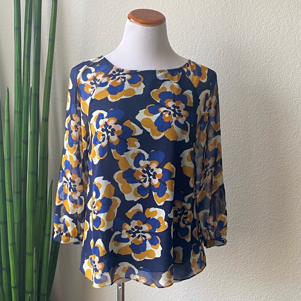 CAbi Lydia Floral Blouse